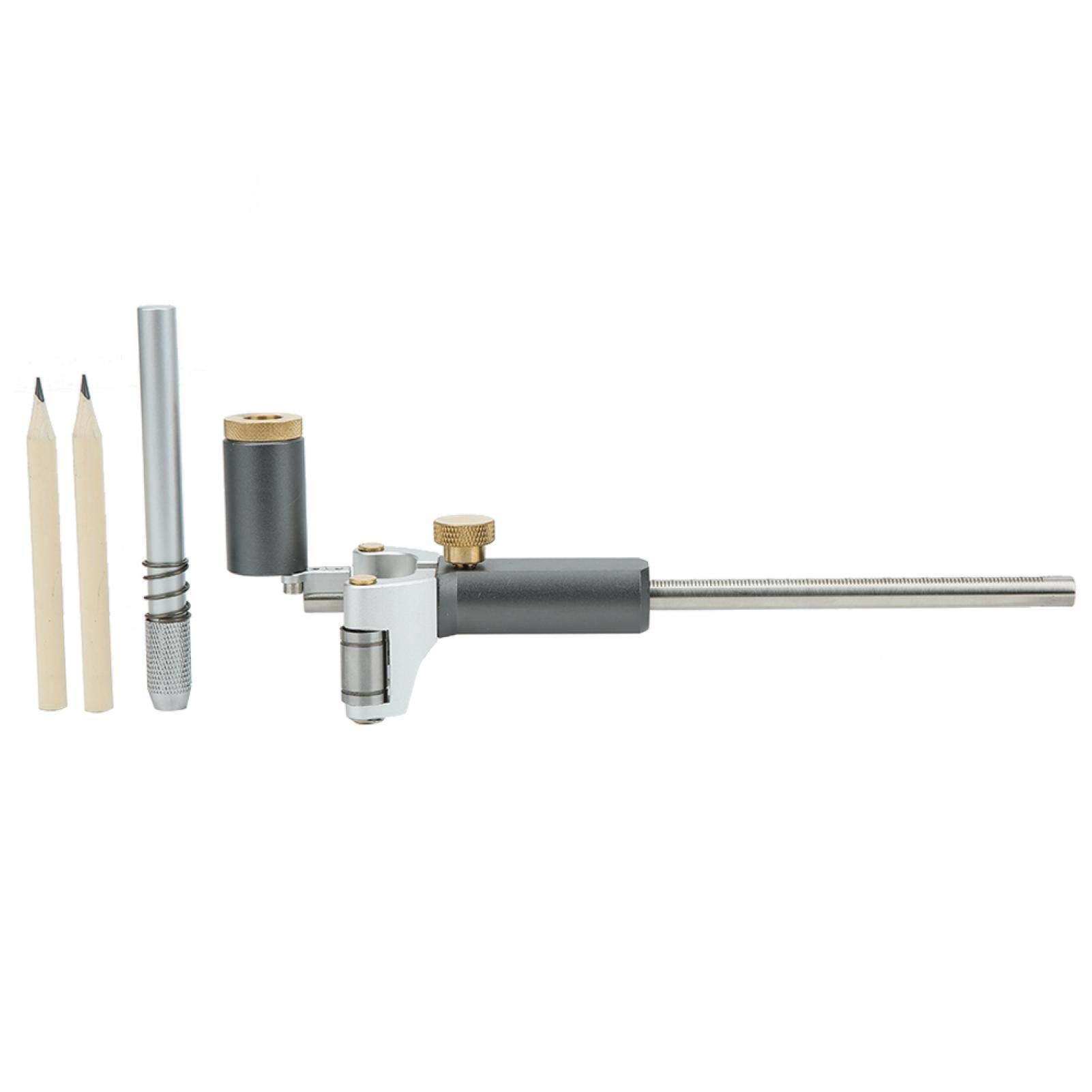 2-in-1 Woodworking Scribe Gauge - Multi-Function Linear & Arc Scriber Tool for Measuring & Marking on Wood, Ceramics, Iron & Acrylic - Perfect for DIY Projects, Carpentry & Crafting