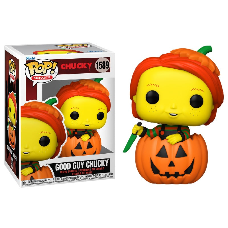 Good Guy Chucky Blacklight Pop! Vinyl Figure - Funko Pop Horror Collectible for Movie Fans & Home Decor | Perfect for Halloween Displays & Horror Collections
