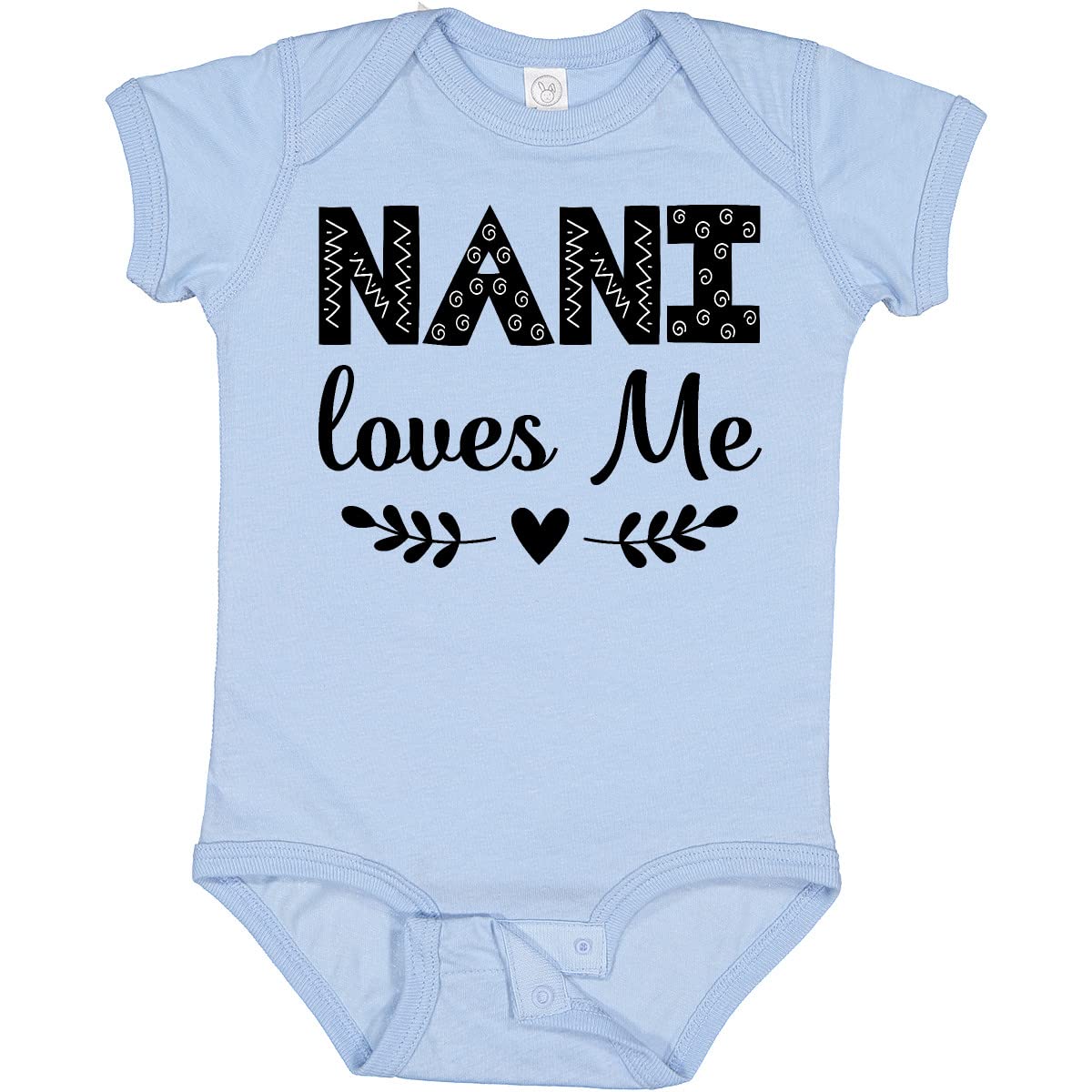 Inktastic Nani Loves Me Baby Bodysuit - Soft Cotton Infant Onesie for Newborns & Toddlers - Perfect for Family Photos, Baby Showers & Everyday Wear