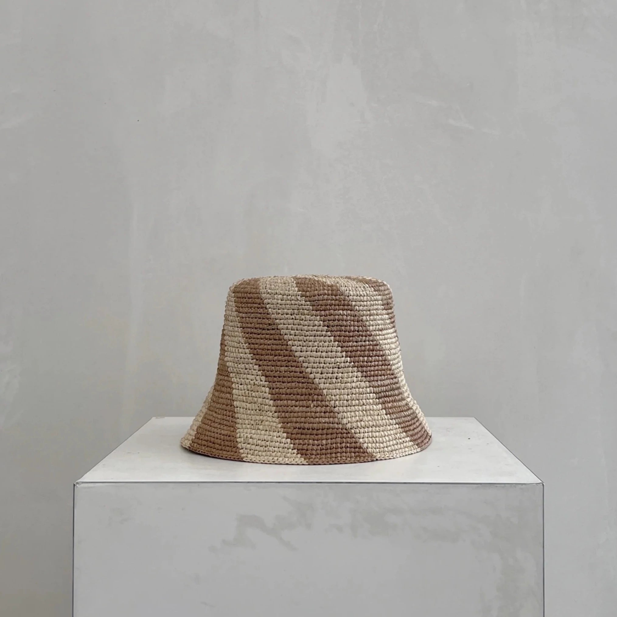 Cyla Bucket Hat for Women - Vintage Bronze & Natural Cotton Sun Hat - Perfect for Beach, Outdoor, and Summer Fashion