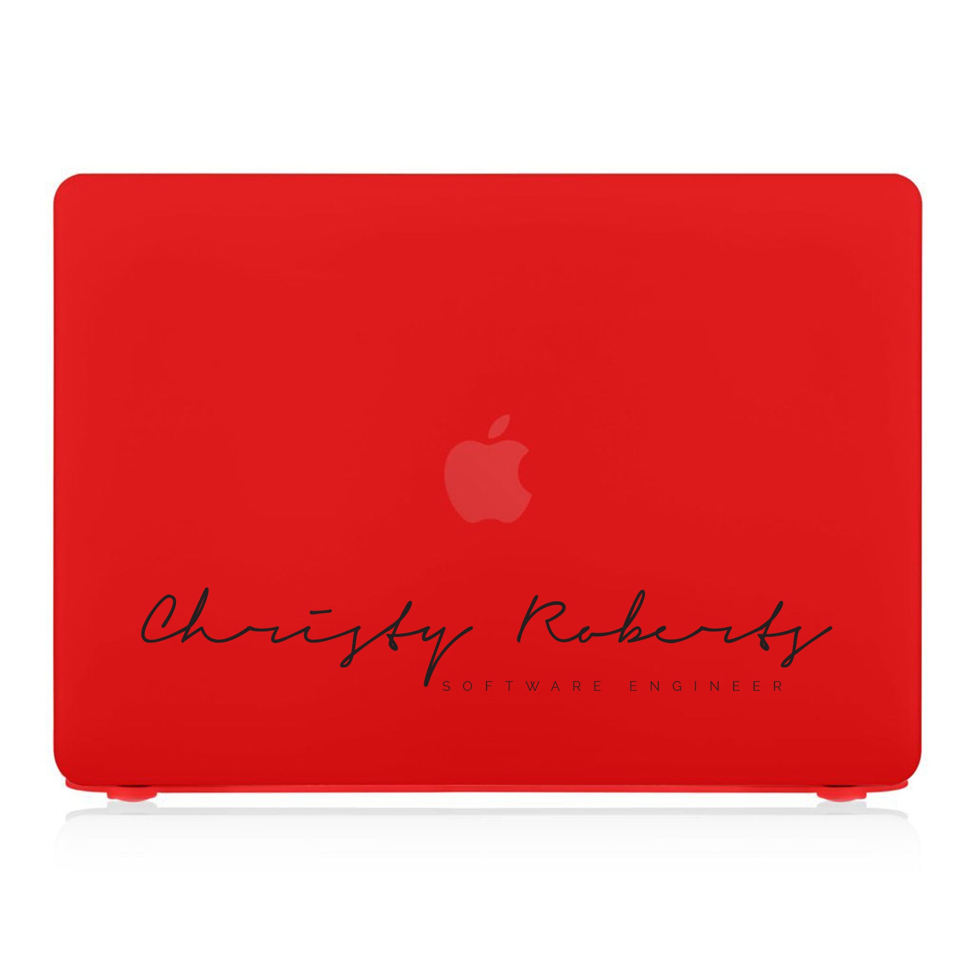 Premium MacBook Pro/Air Protective Case with Custom Name & Occupation Engraving - Perfect for Work, School & Travel