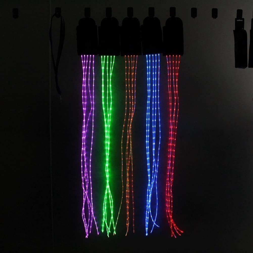 Durable 100CM USB Rechargeable LED Horse Tail Light - Blue Equestrian Harness for Night Riding, Outdoor Sports & Horse Shows | Waterproof & Long-Lasting for Trail Rides, Parades & Evening Training