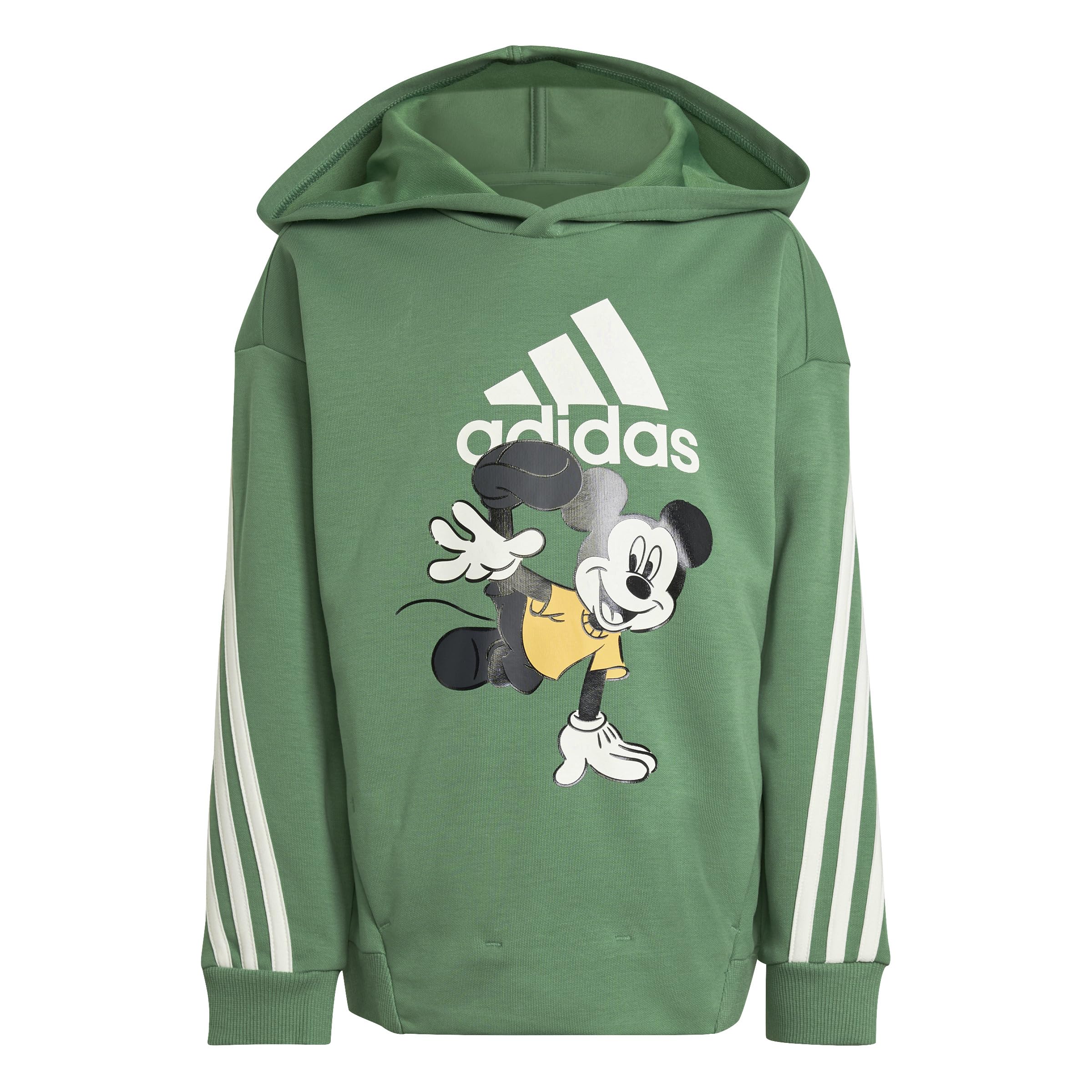 Adidas Kids' Disney Mickey Mouse Hooded Sweatshirt - Soft Cotton Pullover for Boys & Girls - Perfect for School, Playdates & Family Outings