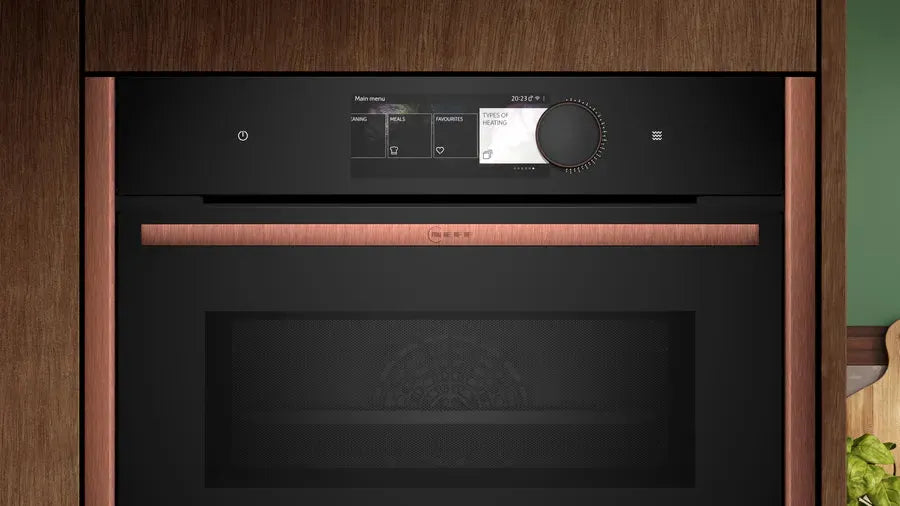 Neff 45cm Built-In Pyrolytic Combi Microwave Oven with Flex Design - N90 Model C29MY7MY0 | Perfect for Modern Kitchens, Baking & Quick Meals
