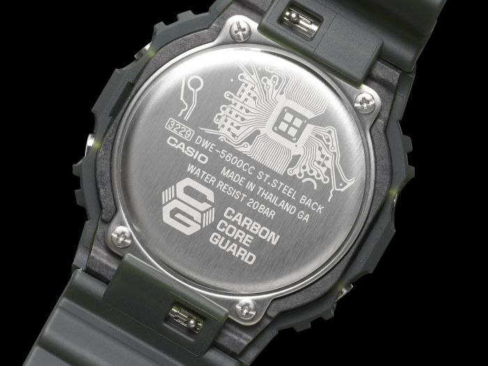 G-Shock DW5600CC-1 Digital Watch with Circuit Board Camo Design - Durable Shock-Resistant Sports Watch for Men, Outdoor Activities & Military Use