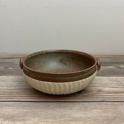 Tohzan Shallow Kohiki Latte Bowl - Handmade Japanese Ceramic Tea Cup for Matcha, Coffee & Desserts - Perfect for Home, Cafe & Gift Giving
