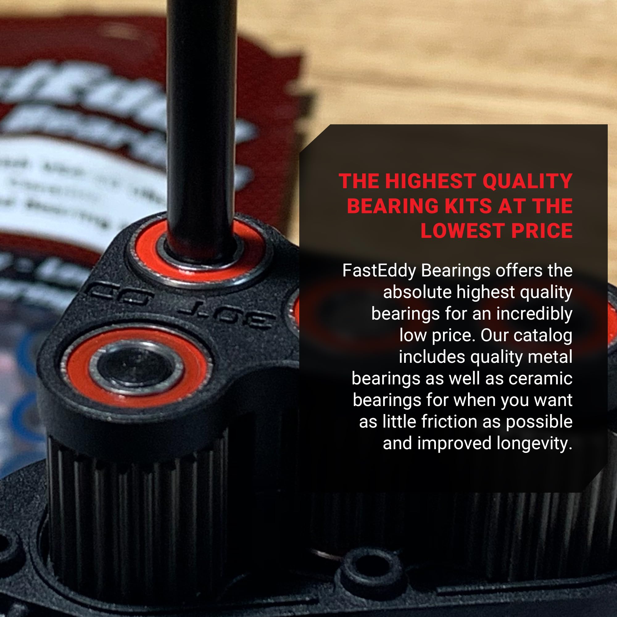 FastEddy Bearings Compatible with SSD Trail King Pro Scale Chassis - Ceramic Sealed Bearing Kit for RC Crawler & Off-Road Performance Upgrade | Perfect for Rock Crawling, Trail Riding & Competitive Racing