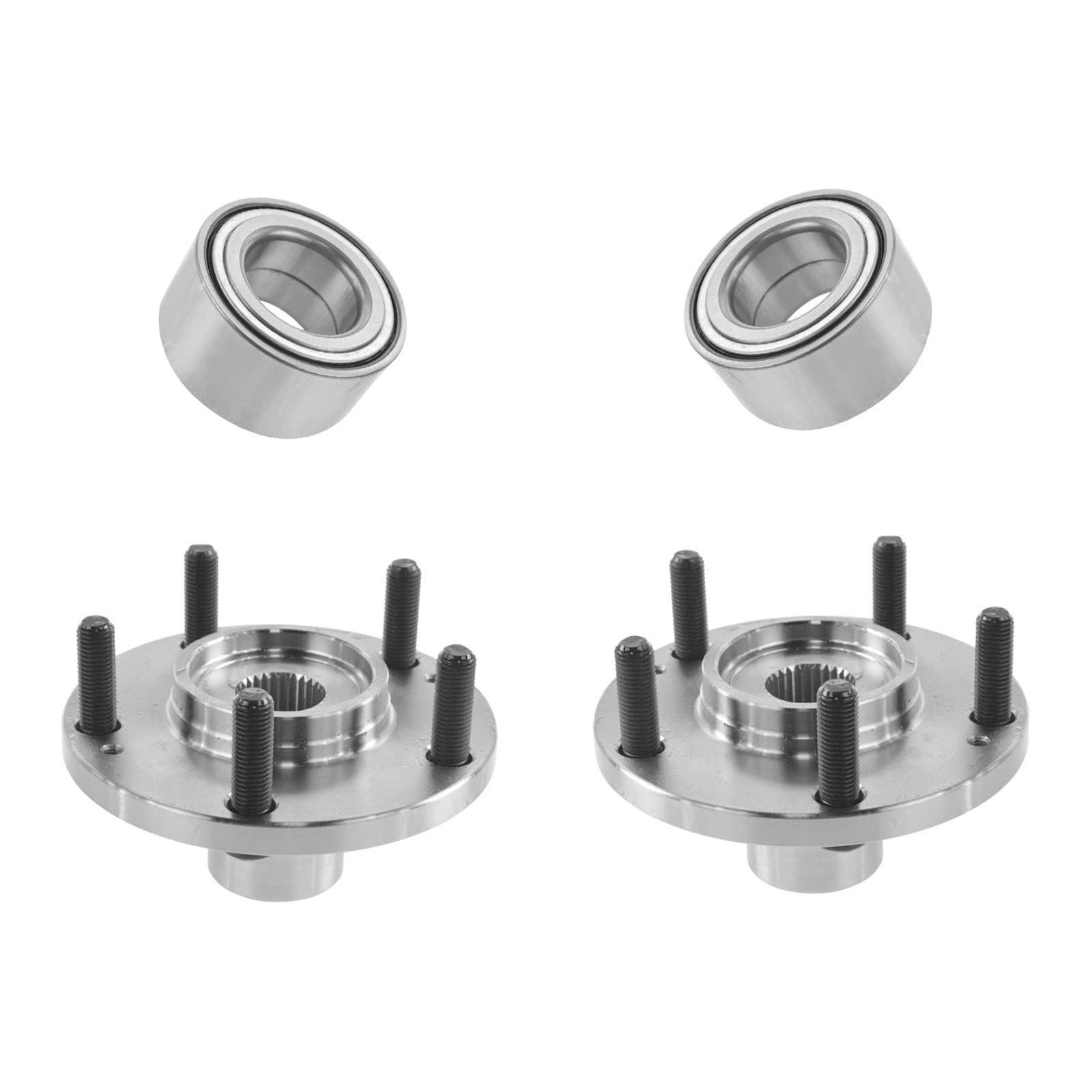 Front Wheel Bearing and Hub Assembly Pair - Compatible with 2006-2009 Hyundai Sonata | Easy DIY Installation for Smooth & Quiet Ride | Perfect for City Commuting & Highway Driving