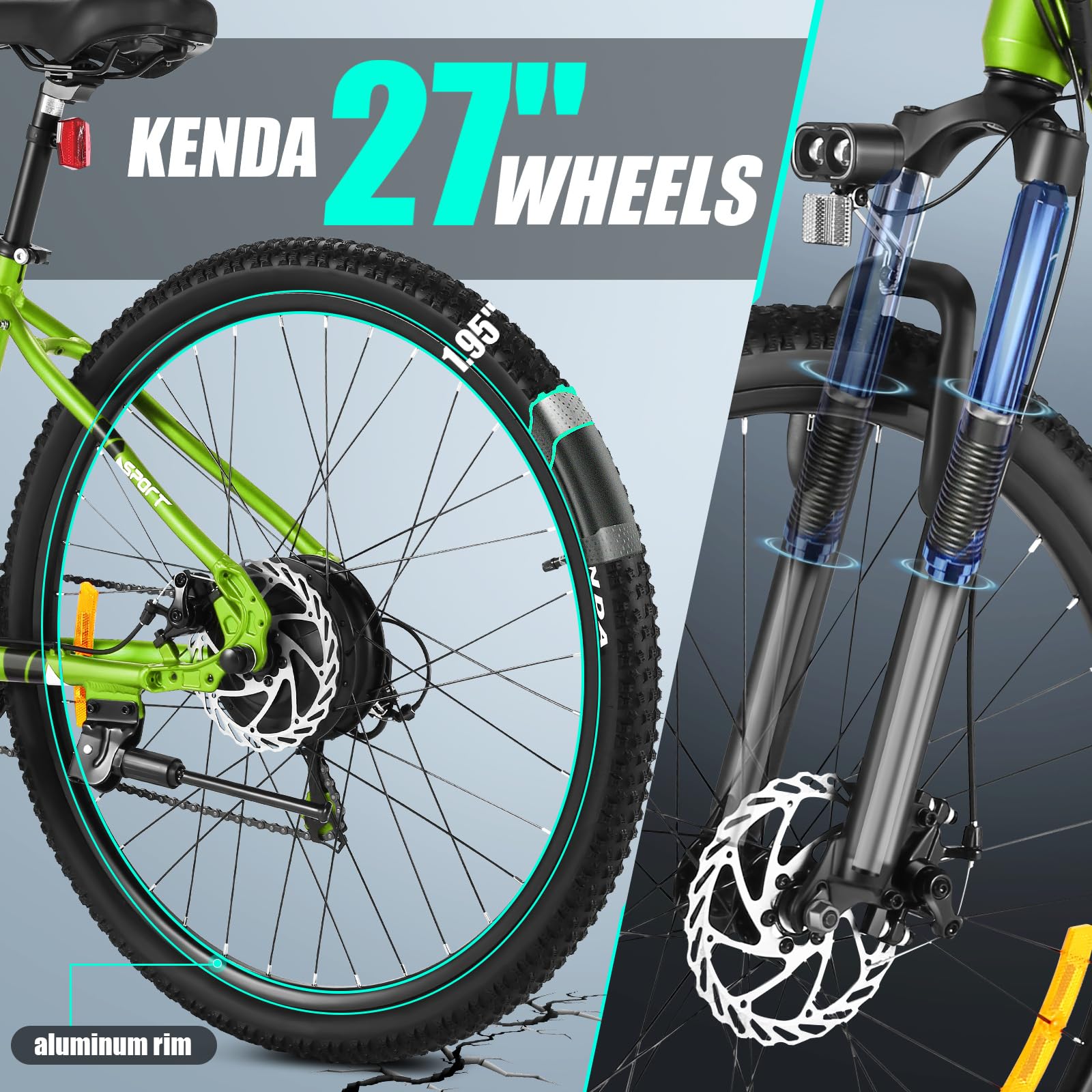 ANCHEER 350W/500W Electric Bike for Adults - 26/27.5