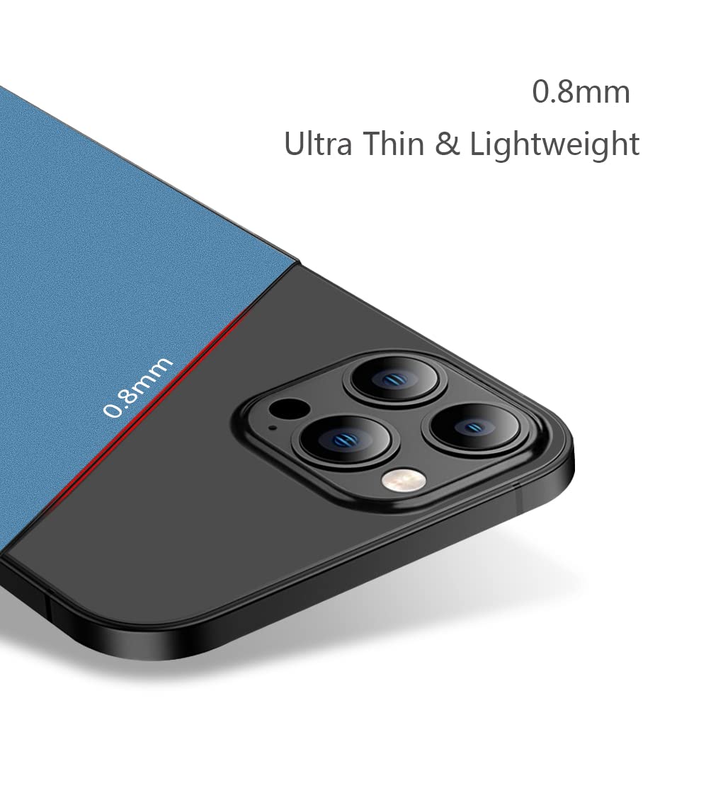 Bastmei Ultra Slim Lightweight Hard PC Case for iPhone 13 Pro Max 6.7 Inch (2021) - Camera Protection Cover | Gravel Blue | Perfect for Everyday Use & Travel Protection