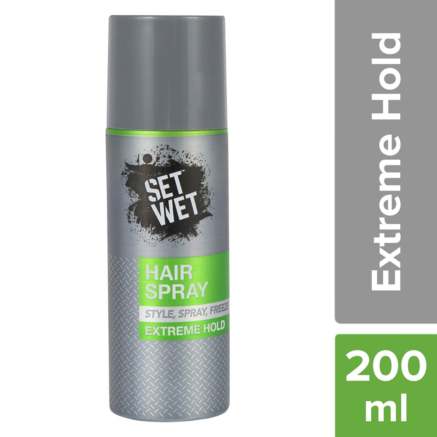Set Wet Extreme Hold Hair Spray for Men - 200ml Strong Hold Styling Spray & Matte Wax for Flexible Hair - Daily Use for Matte Look, Restylable Anytime - Perfect for Gym, Office, and Special Occasions