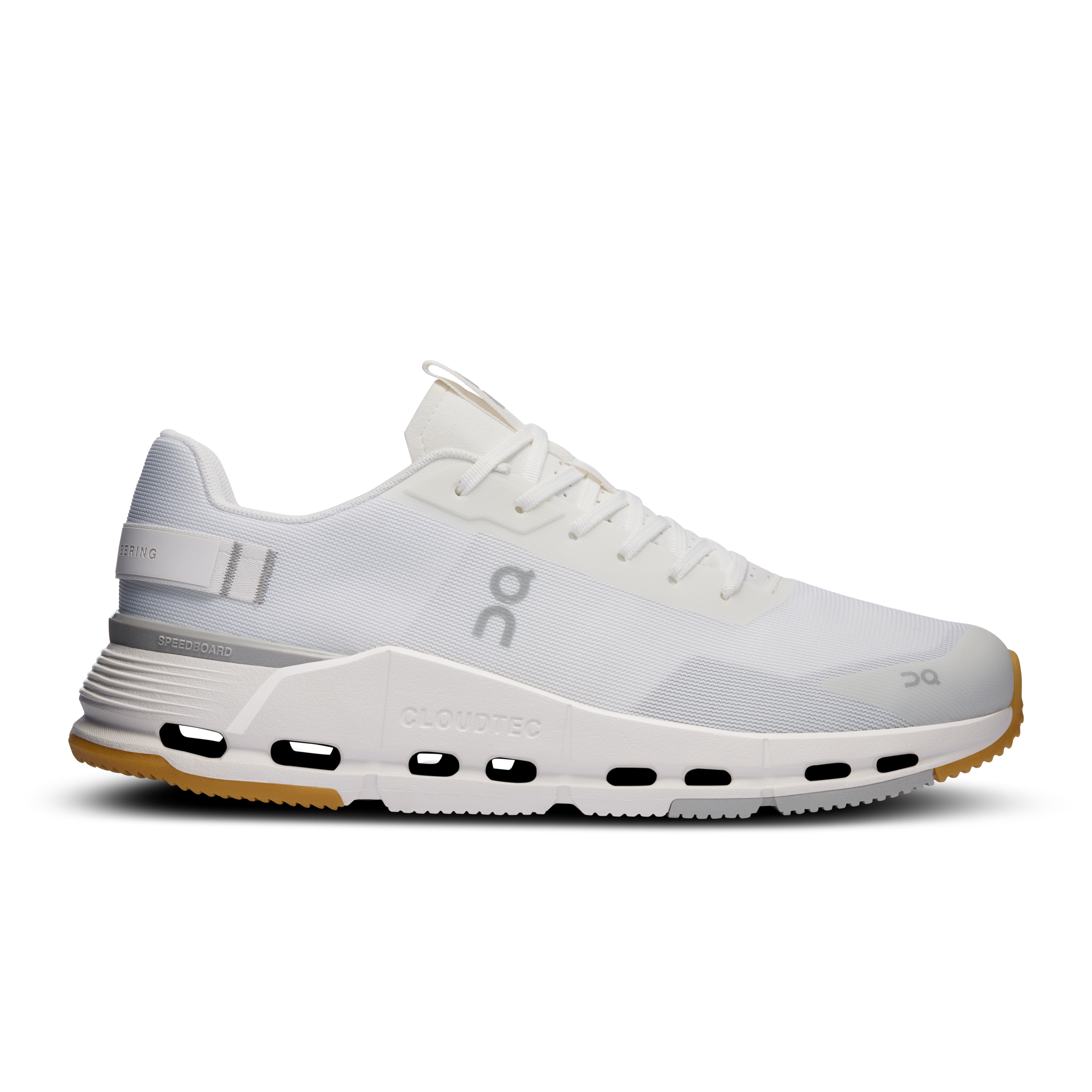On Running Men's Cloudnova Form 2 Running Shoes - Lightweight & Breathable White/Ivory Sneakers for Jogging, Gym Workouts & Casual Wear