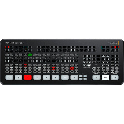 Blackmagic Design ATEM Mini Extreme ISO Live Streaming Switcher - Professional 8-Input HD Video Mixer for YouTube, Twitch, and Live Events