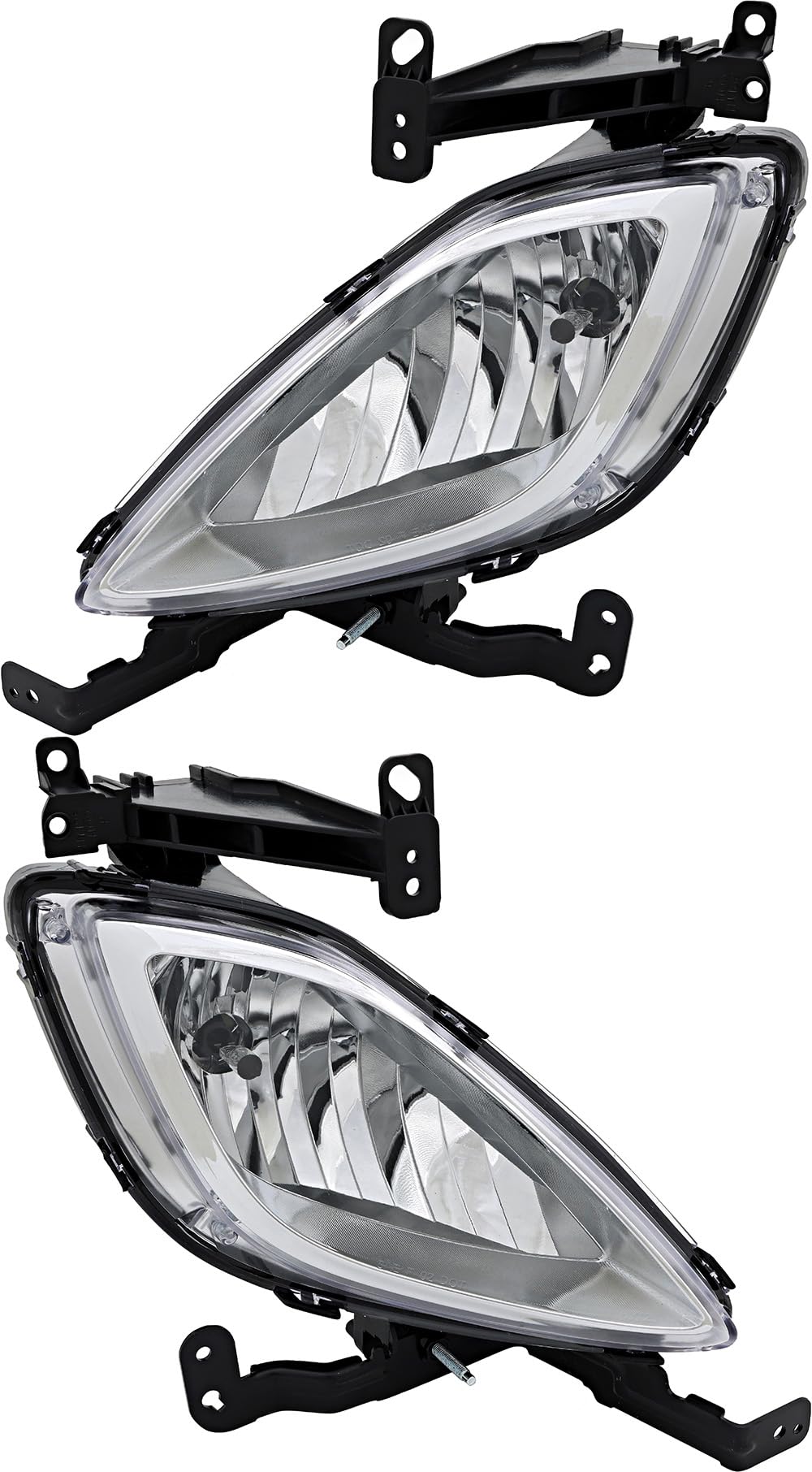 2011-2013 Hyundai Elantra Sedan Fog Lights Kit - OEM Replacement Lamps for Korean Models (Driver & Passenger Side) - Perfect for Night Driving & Bad Weather Visibility