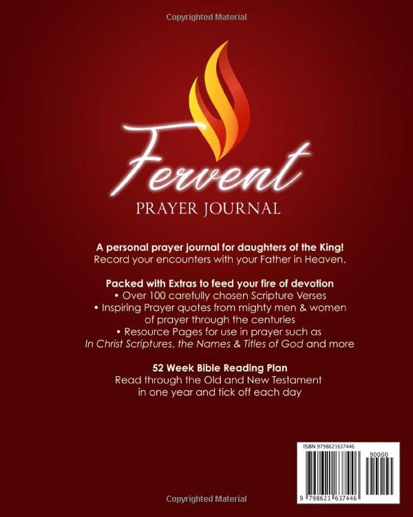 Fervent Prayer Journal for Women - 52-Week Bible Plan & 200+ Scriptures | Daily Devotional & Faith Growth