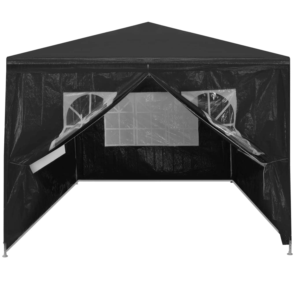 CHARMMA 10x13 Heavy Duty Party Tent - Large Outdoor Pop Up Canopy for Weddings, Backyard Parties & Events | Waterproof & Durable Anthracite Shelter | Perfect for Picnics, Festivals & Camping