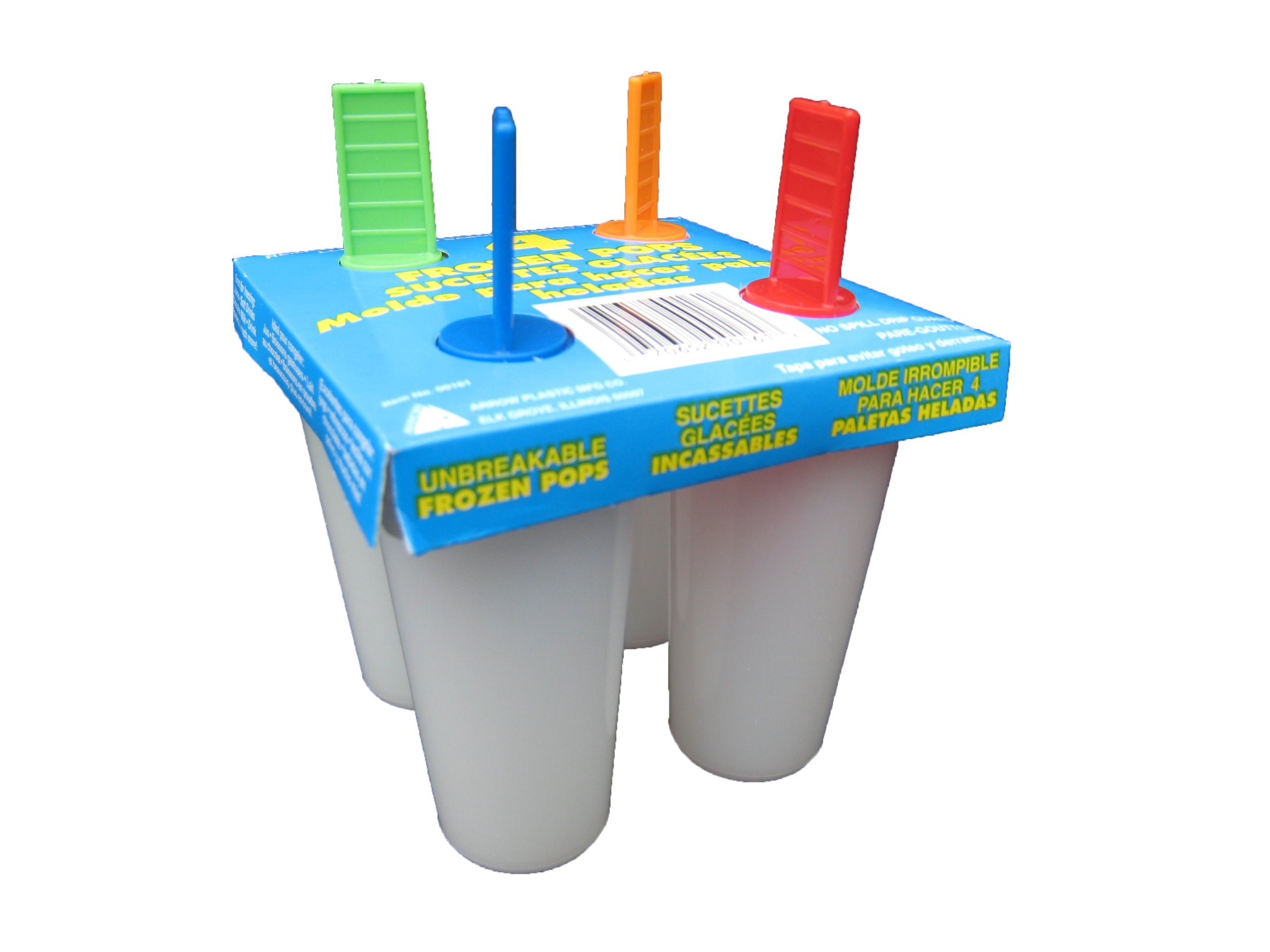Arrow Frozen Pop Maker Set of 4 - Homemade Ice Popsicle Mold for Kids & Adults - Perfect for Summer Parties, BBQs & Healthy Snacks