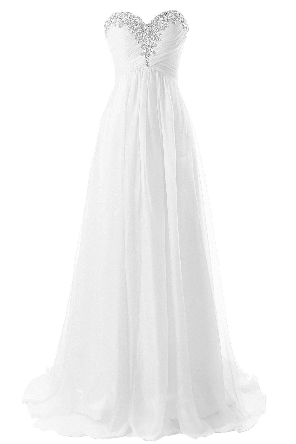 Elegant Strapless Chiffon Wedding Dress for Beach Brides - Sweetheart Neckline A-Line Gown for Outdoor & Destination Weddings
