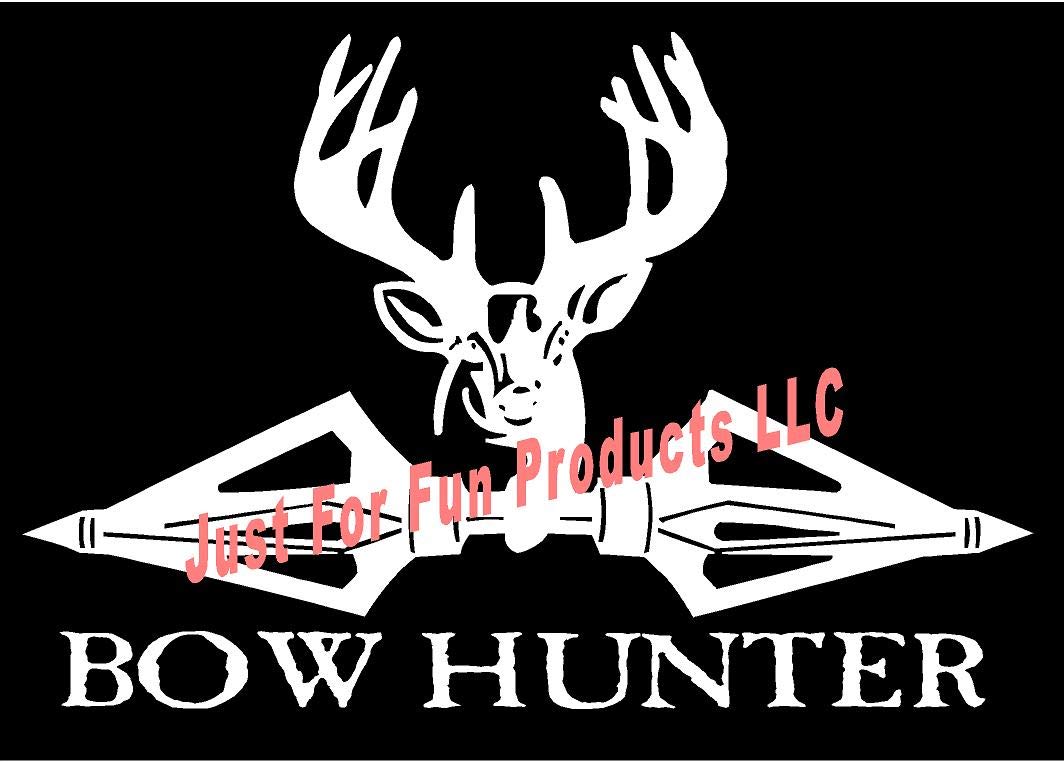 6.5 x 4.5 Inch Deer Bowhunter Broadheads Vinyl Die-Cut Decal Sticker - Waterproof Bumper Sticker for Cars, Trucks, Windows, Laptops - Perfect for Hunting Enthusiasts & Outdoor Decor