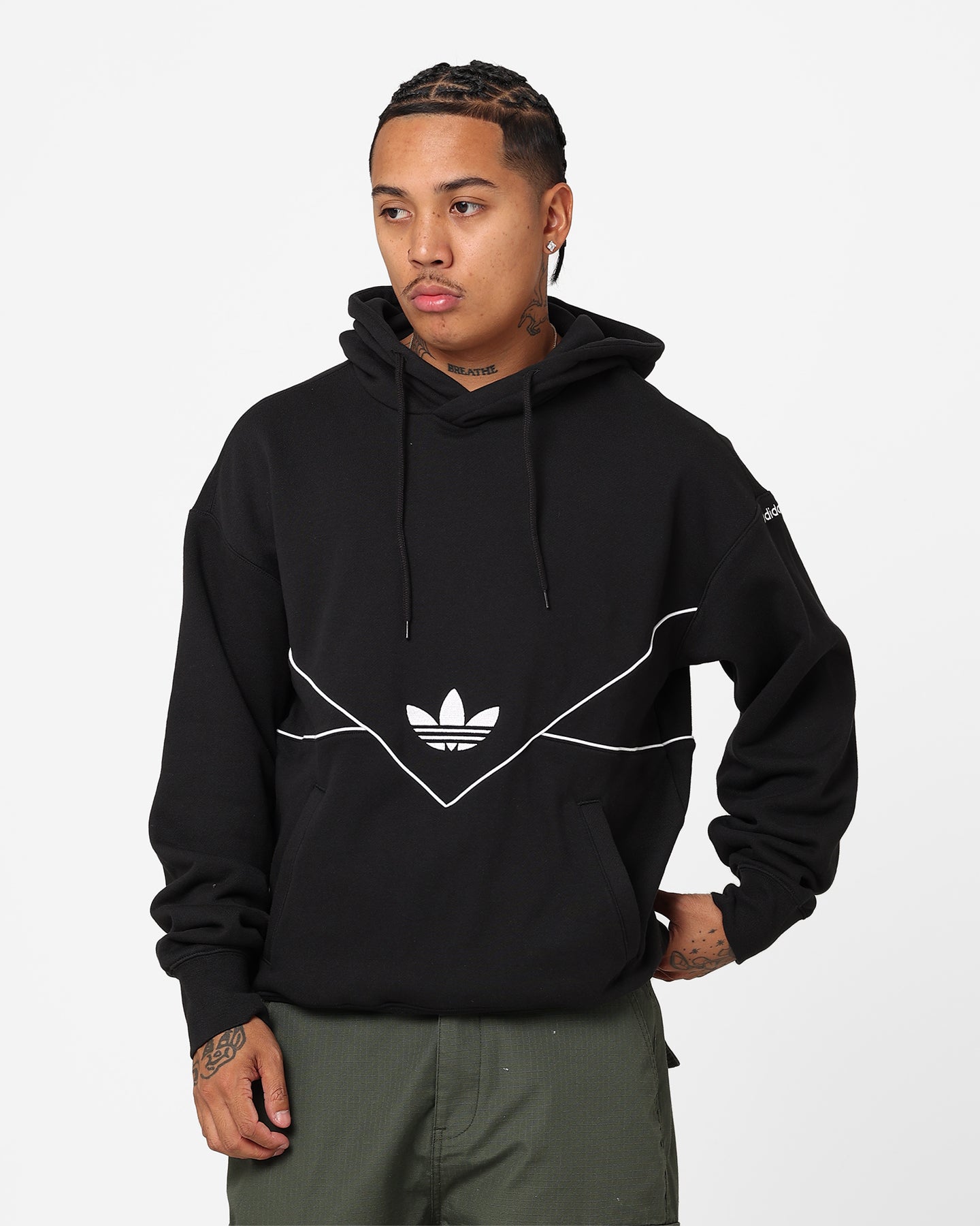 Adidas Adicolor Seasonal Archive Hoodie for Men & Women - Black Cotton Pullover Sweatshirt | Casual Streetwear, Gym, Travel & Everyday Wear
