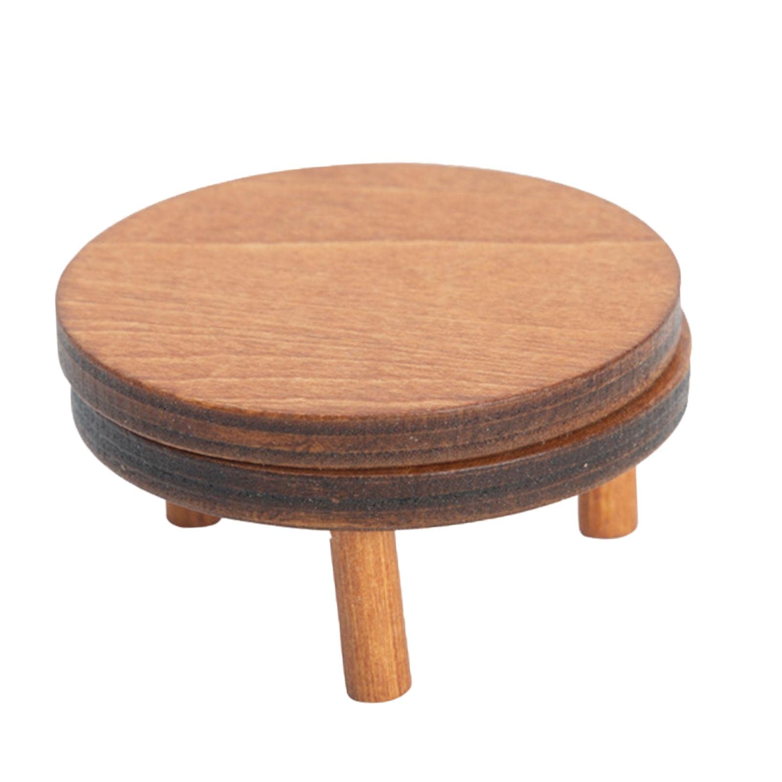 Mini Wooden Desk - Basswood Dollhouse Furniture for Crafts Display | Perfect for Dollhouse Decor, DIY Projects & Miniature Room Scenes