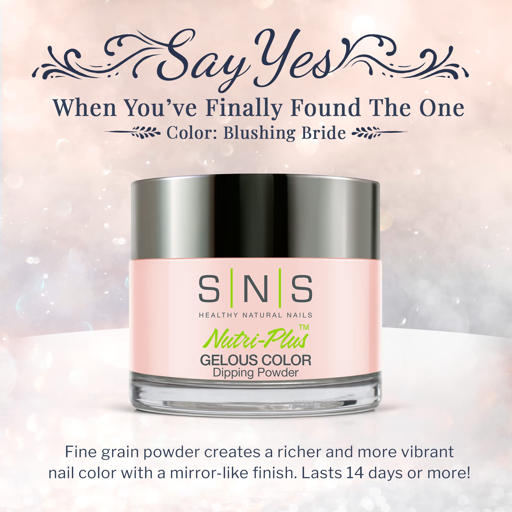 SNS Nail Dip Powder - Gelous Color Dipping Powder in Bridal Veil (Natural Nude Shades) - Long-Lasting 14-Day Nail Polish - Low Odor, No UV Lamp Required - 1 oz - Perfect for Weddings, Special Occasions & Everyday Wear