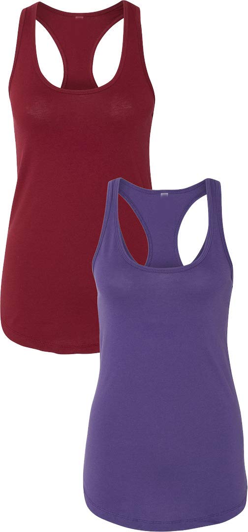 Next Level Apparel Women's Slim Fit Racerback Tank Top - Soft Breathable Cotton Blend for Yoga, Gym & Casual Wear