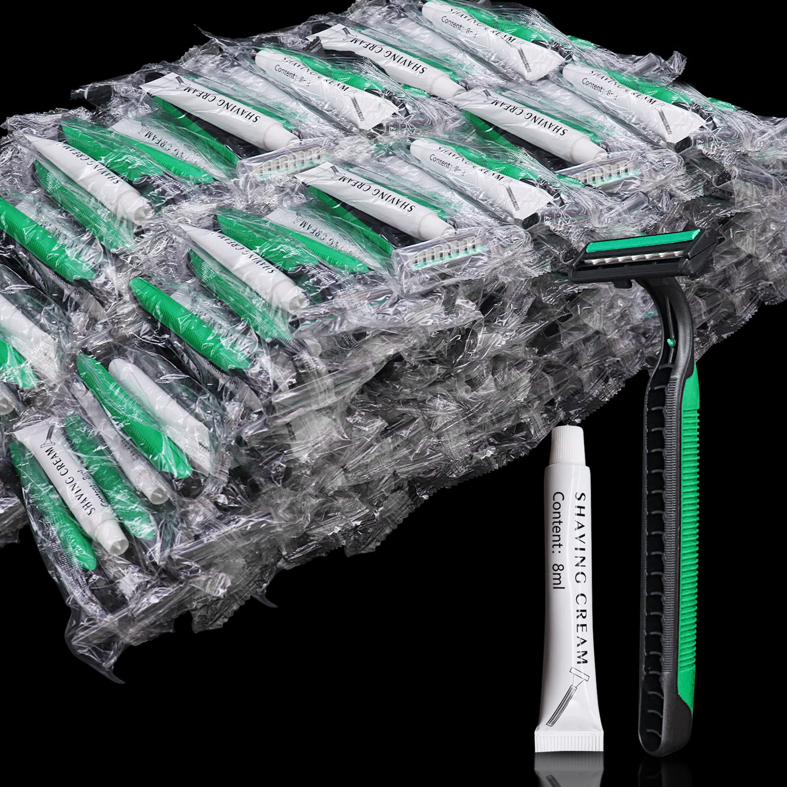 1000 Pack Kheoxusa Disposable Razors - Bulk Individually Wrapped Razors for Women & Men, Smooth Shaving for Face, Legs & Body - Perfect for Travel, Gym & Home Use (Green)