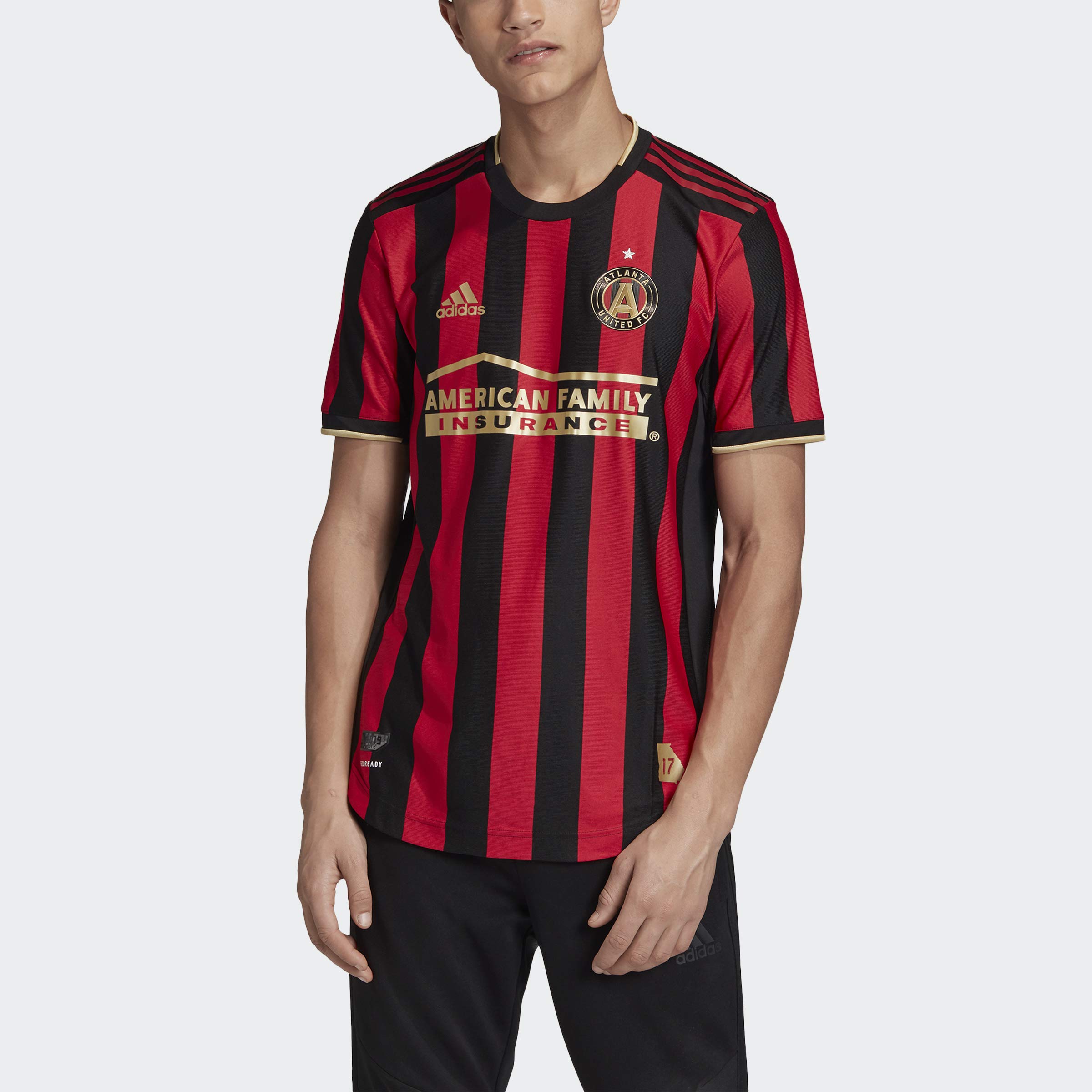 adidas Men's Atlanta United FC Authentic Home Jersey - Official MLS Soccer Jersey for Fans & Players - Perfect for Game Day, Training & Collecting
