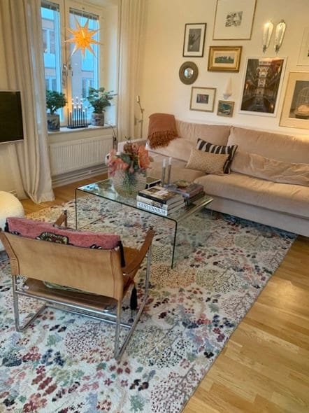 Orient Paradise Off White Area Rug 201x309 cm (6.6x10.1 ft) - Soft Plush Living Room Carpet for Bedroom, Dining Room & Home Decor