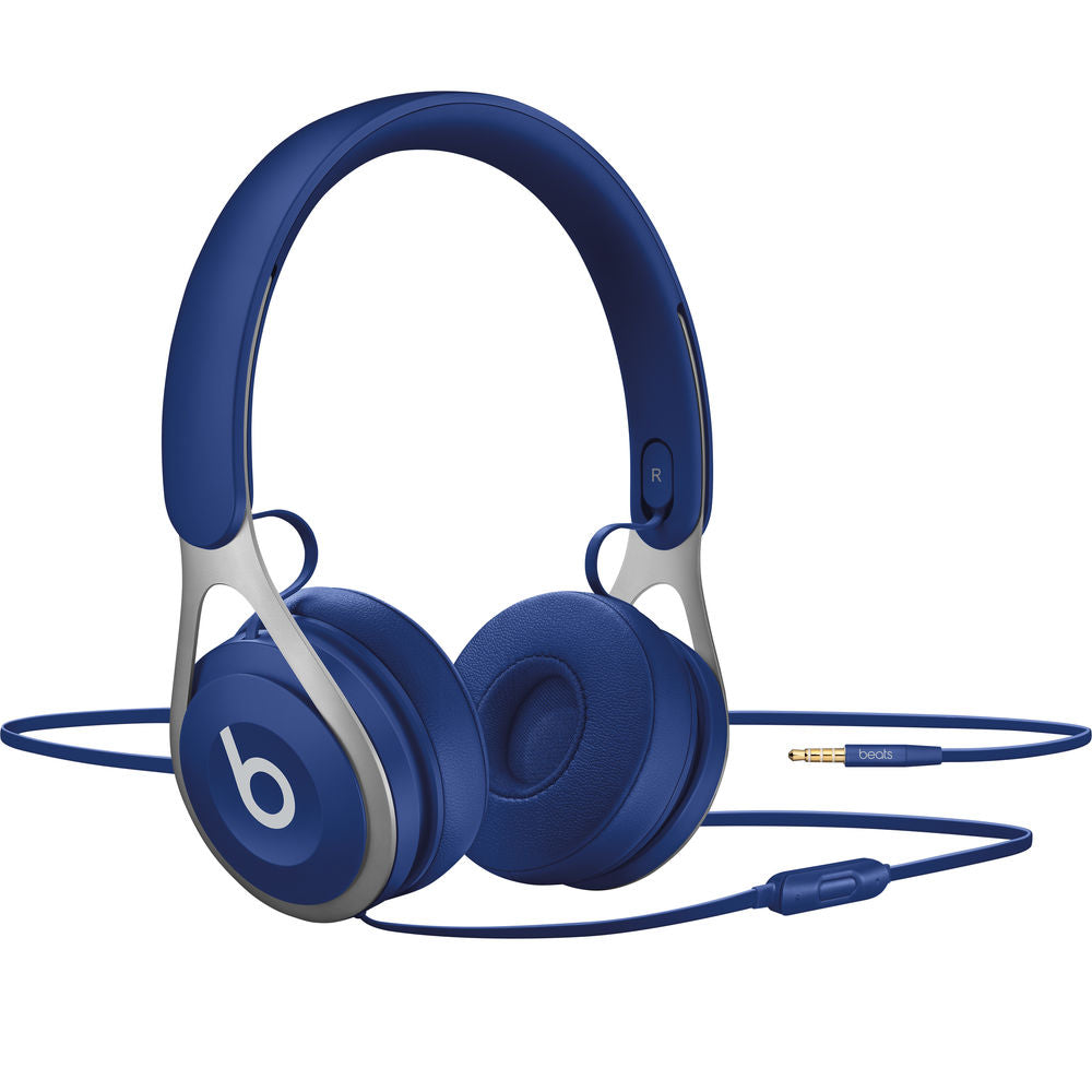 Beats by Dr. Dre Beats EP On-Ear Wired Headphones with Built-in Mic - Blue | Lightweight Comfort for Commuting, Workouts & Gaming