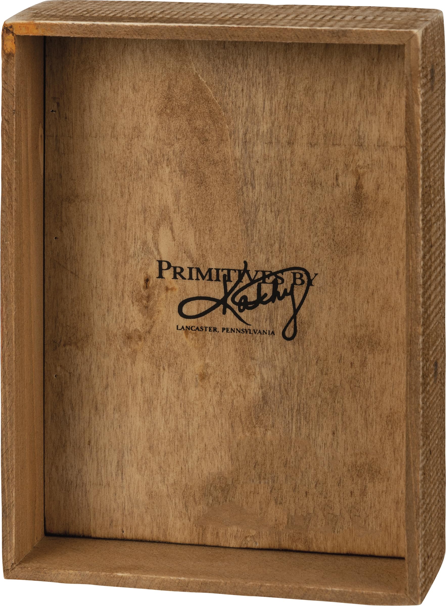 Primitives by Kathy Home Décor Inset Box Sign - Life Is Short Buy The Beach House | Rustic Wooden Wall Art for Farmhouse, Coastal & Beach House Decor