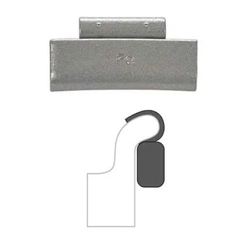 AA IAW Coated Clip-On Wheel Weights (Steel, 25-Pack) - Perfect for Tire Balancing & Automotive Wheel Alignment