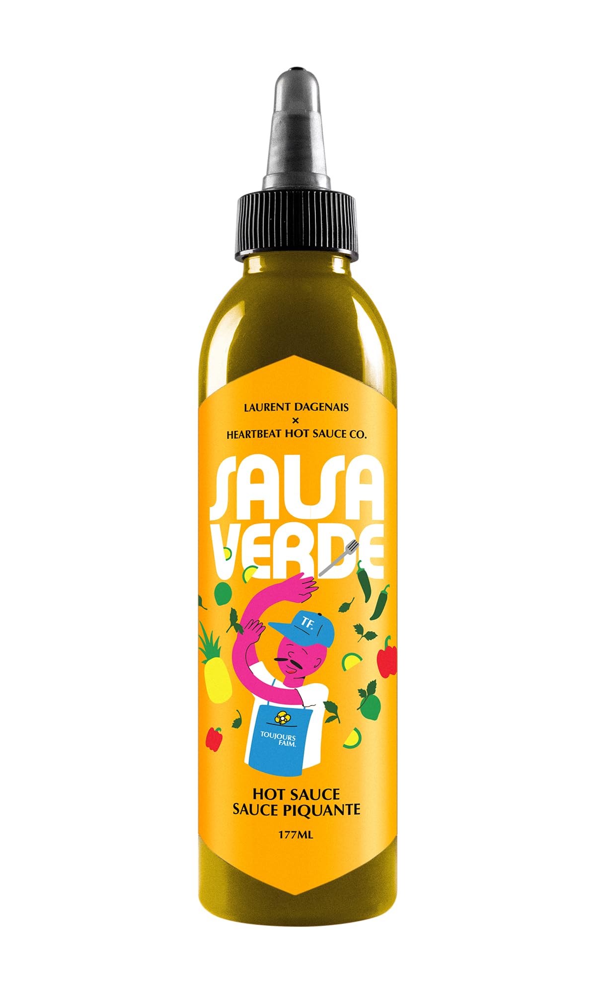 Heartbeat Hot Sauce Co. Salsa Verde - 6 oz Bottle | Mild Green Hot Sauce for Tacos, Burritos & Eggs | Vegan & Gluten-Free Mexican Hot Sauce