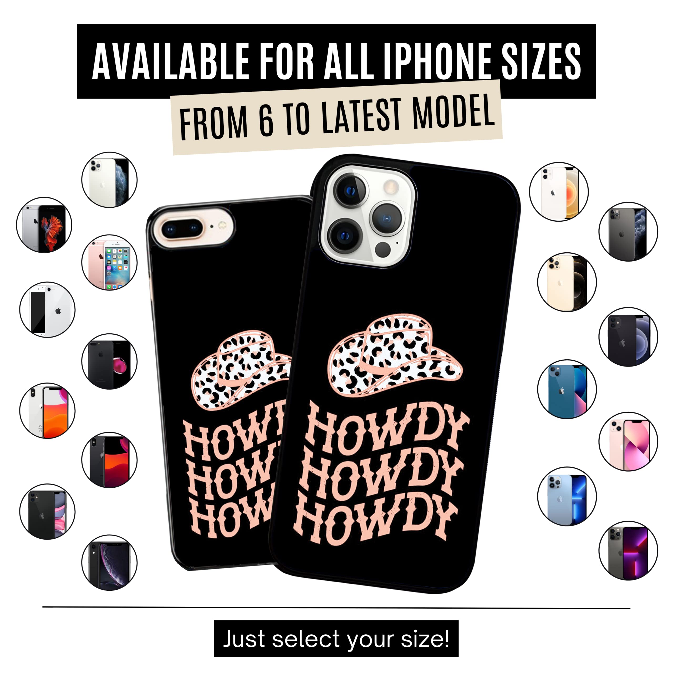 Pink Leopard Print Cowboy Hat Phone Case for iPhone 15 14 13 12 11 X XS XR 8 7 6 6s Plus Mini Pro Max - Western Cowgirl Style Protective Cover - Perfect for Rodeo, Country Music Festivals & Western Fashion Accessories