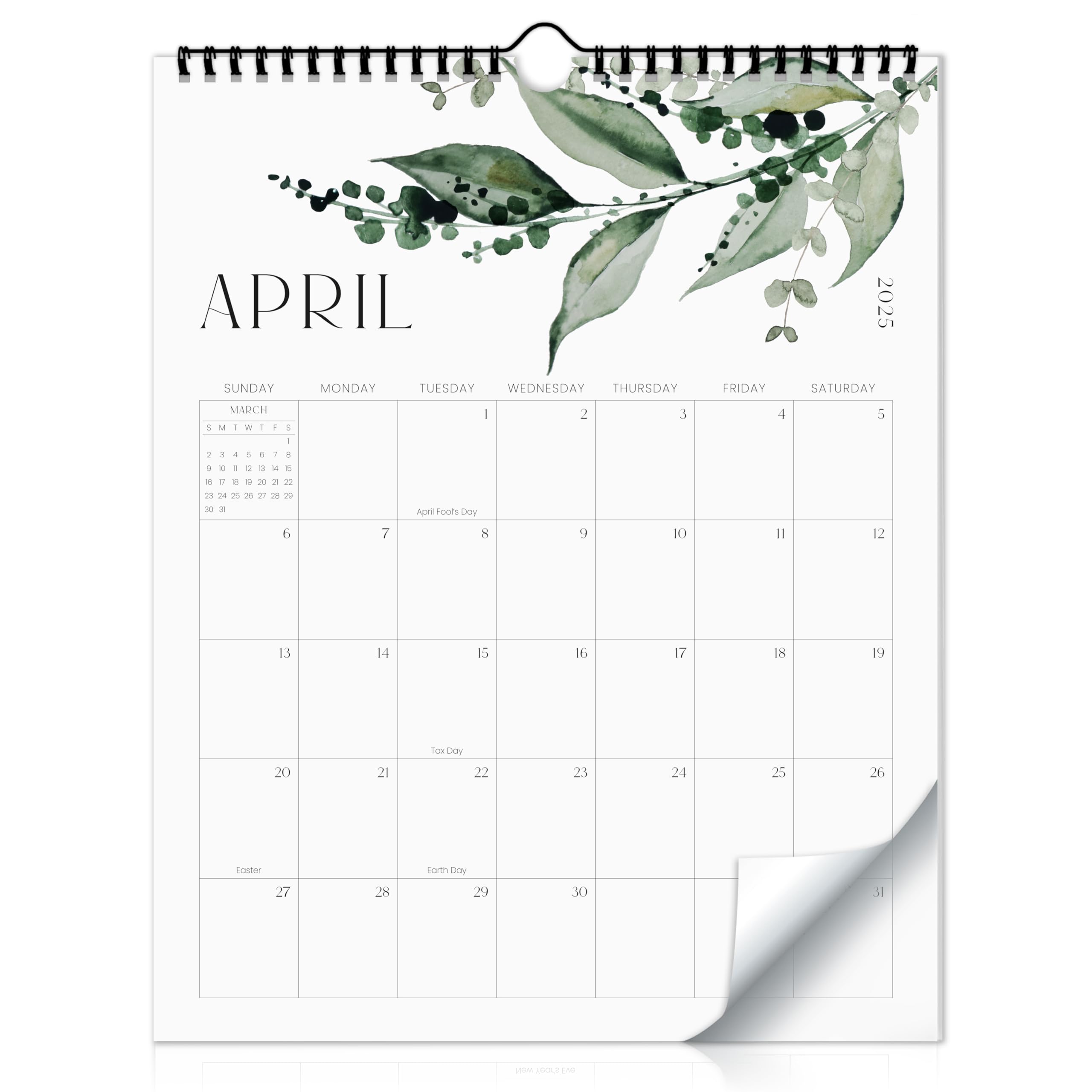 2025-2026 Modern Greenery Wall Calendar | January 2025 to July 2026 | Stylish Home & Office Planner | Perfect for Scheduling, Organization & Decoration | Ideal for Home, Office, Classroom & Gift Giving