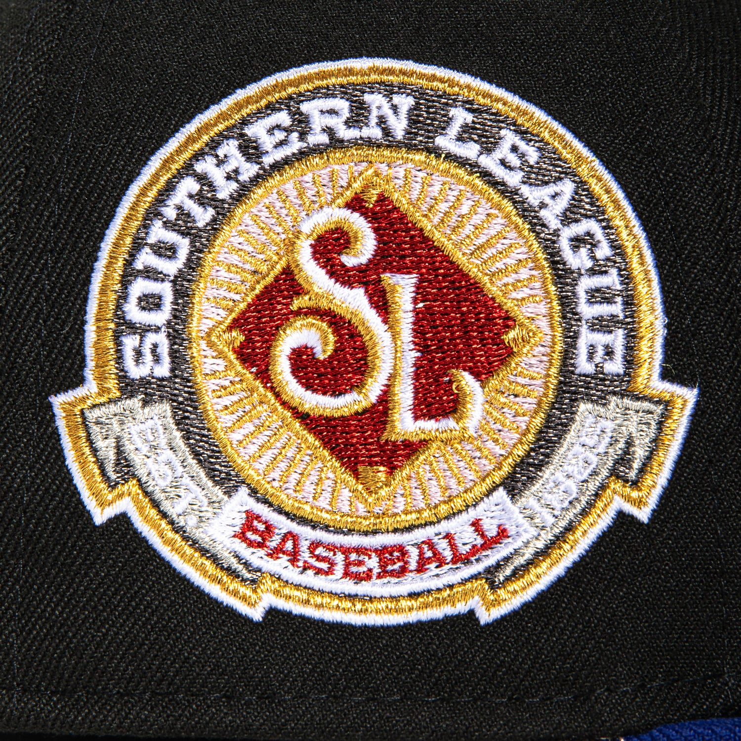 New Era 59Fifty Birmingham Barons Magic City Southern League Patch Snapback Hat - Black & Royal Blue Baseball Cap for Men, Women - Perfect for Baseball Games, Streetwear & Casual Outfits