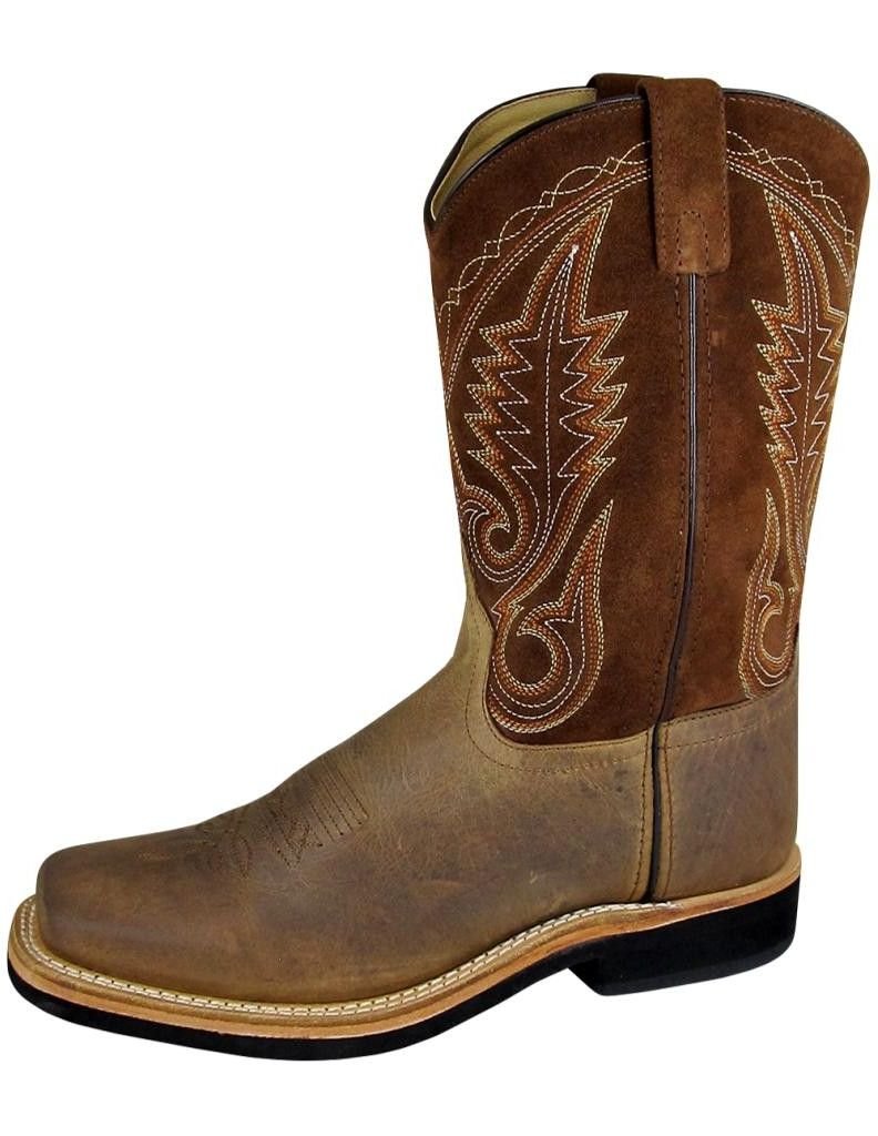 Smoky Mountain Men's Boonville Leather Work Boots - Durable & Comfortable for Outdoor Work, Hiking & Casual Wear
