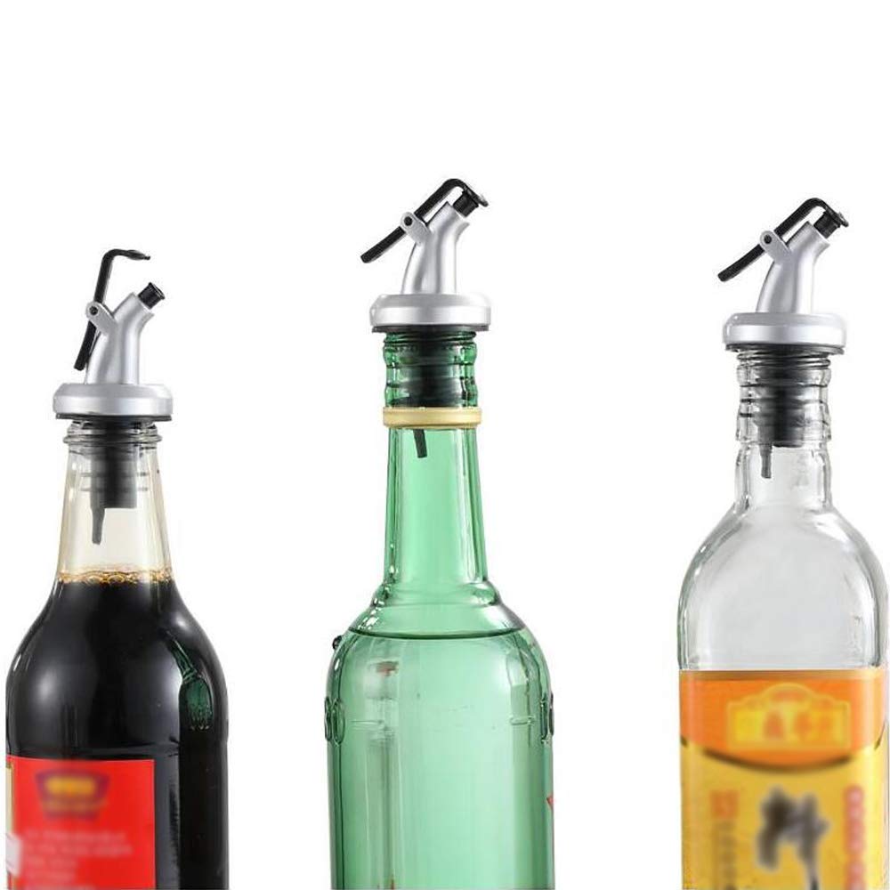 8-Pack Leak-Proof Oil Dispenser Bottles for Olive Oil, Vinegar & Wine - Kitchen & Salad Dressing
