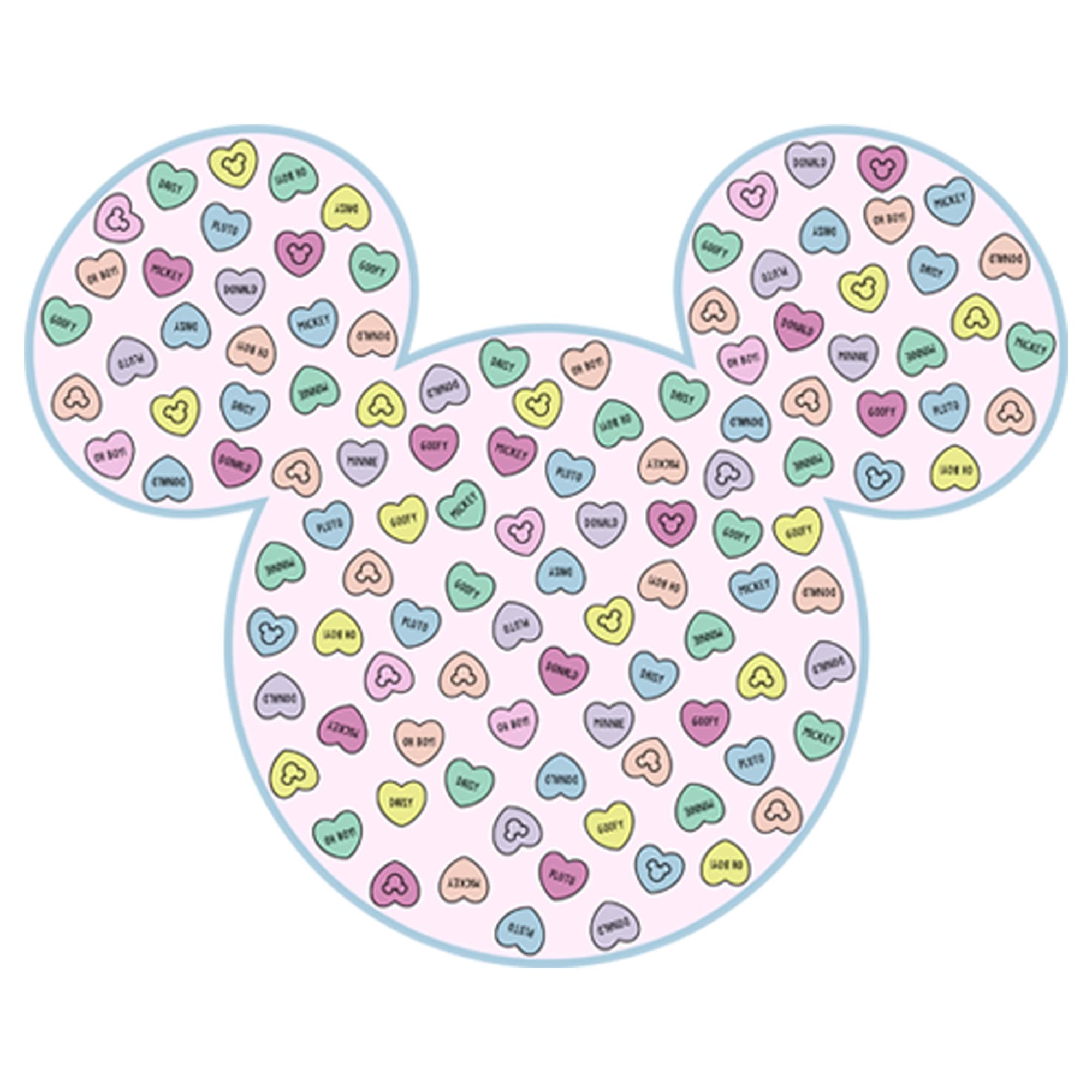 Disney Mickey Mouse Candy Ears Girls Solid Color Short Sleeve Crewneck T-Shirt - Perfect for Disney Theme Parks, Birthday Parties & Casual Wear