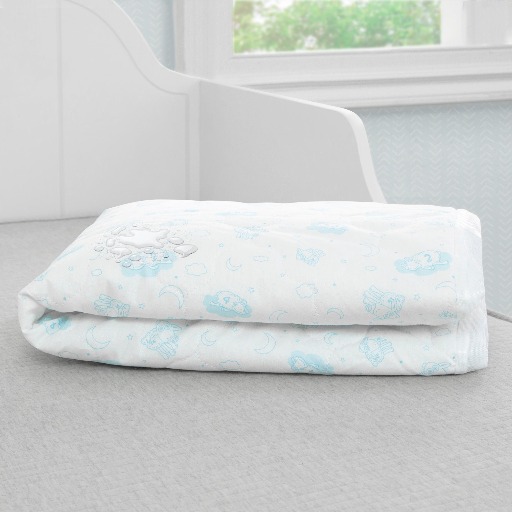 Premium Waterproof Crib Mattress Pad - 100% Cotton Quilted Top, Breathable & Hypoallergenic for Baby's Comfort | Fitted Crib Mattress Protector for Newborn & Toddler | Ideal for Daycare, Travel & Home Nursery Use