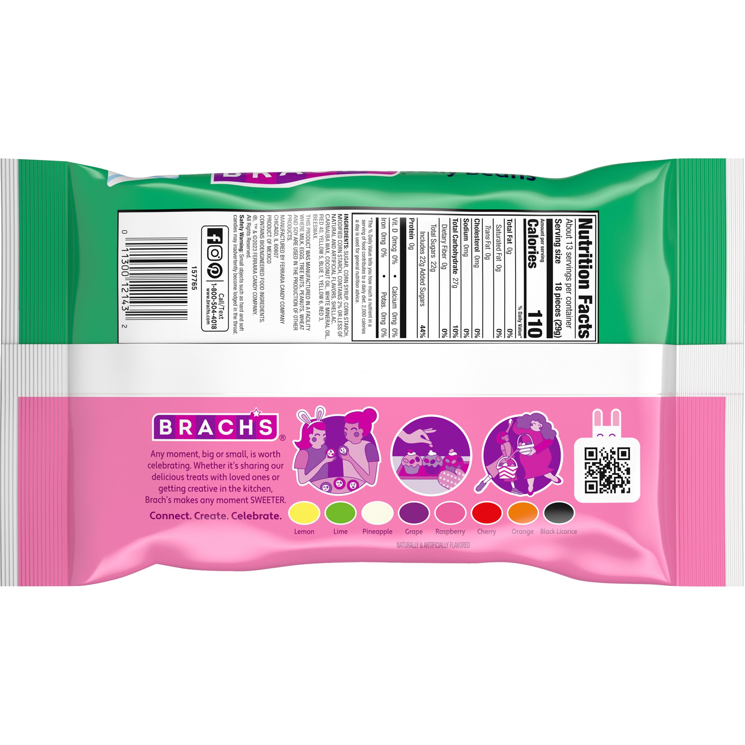 Brach's Tiny Jelly Beans - Assorted Fruit Flavors Easter Candy, 14 oz Bag - Perfect for Easter Baskets, Party Favors & Spring Celebrations