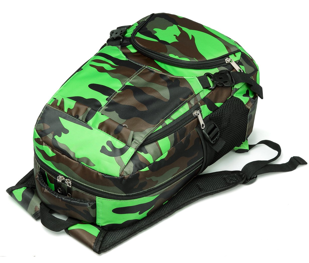 BLUEFAIRY Kids Backpack for Boys - Durable School Book Bag with Large Compartment, Camouflage Green Backpack for Elementary & Middle School Students - Perfect for Daily Use, Travel, and Outdoor Adventures