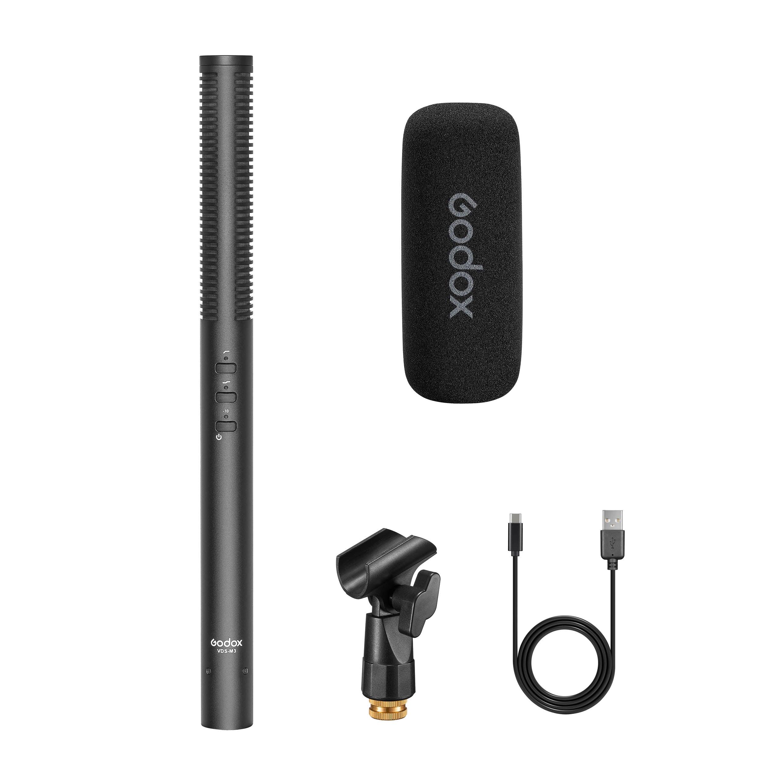 VDS M3 Supercardioid Condenser Shotgun Microphone - Professional Studio Recording, Film Making, Podcasting & Streaming - Perfect for YouTube, Vlogging & Field Interviews