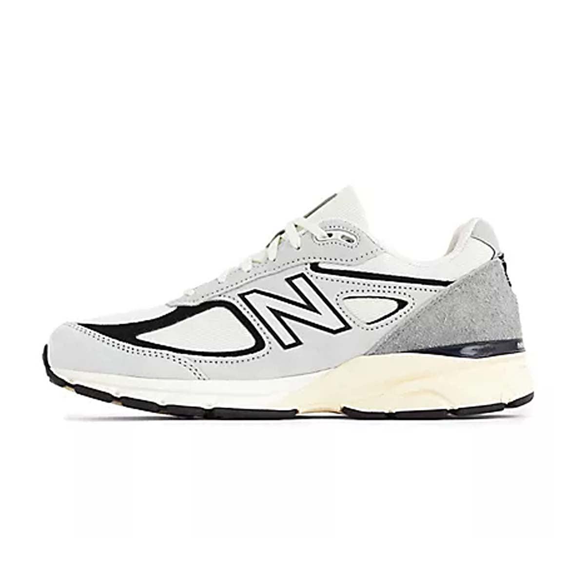 New Balance 990v4 Running Shoes for Men - Grey/Black | Comfortable & Durable Sneakers for Walking, Jogging & Everyday Wear in USA