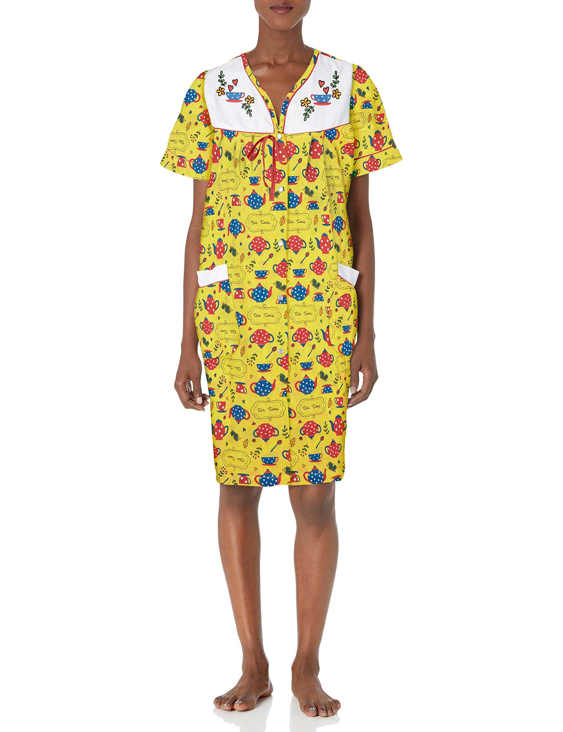 Moon Dance Women's 93123a Floral Print Summer Dress - Elegant A-Line Sundress for Beach, Vacation & Casual Outings