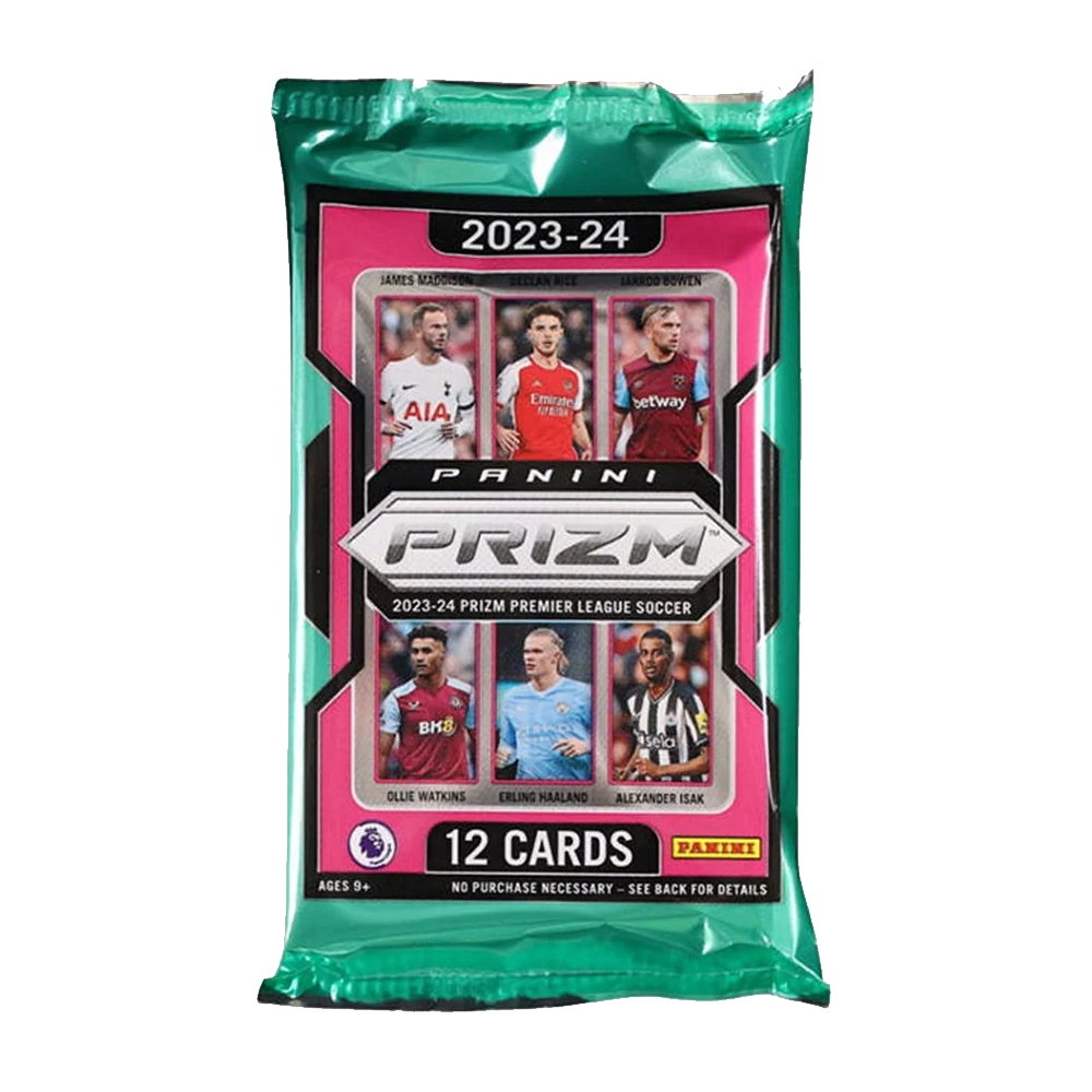 2023-2024 Panini Prizm EPL Soccer Hobby Box - Single Pack | Premier League Trading Cards Collection for Soccer Fans & Collectors - Perfect for Gifts, Investments, and Fantasy Sports Enthusiasts