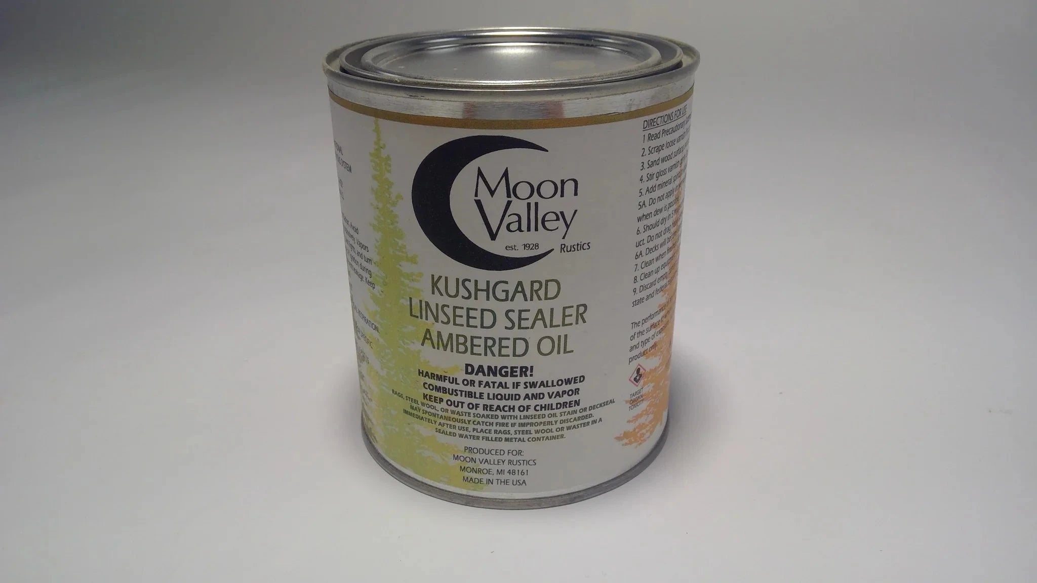 Moon Valley Spar Varnish & Amber Oil Stain - 1 Quart & Case (4 Quarts) for Wood Protection & Waterproofing - Perfect for Outdoor Furniture, Decks & Boats