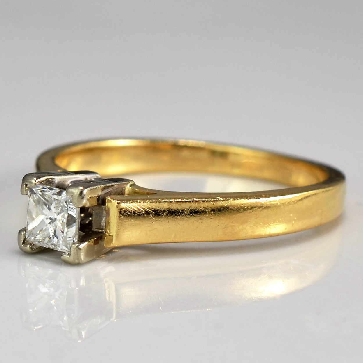 0.30ct Princess Cut Solitaire Engagement Ring - SI2 G/H Color, Size 6 | Classic Wedding Band, Proposal Gift, Anniversary Jewelry for Her
