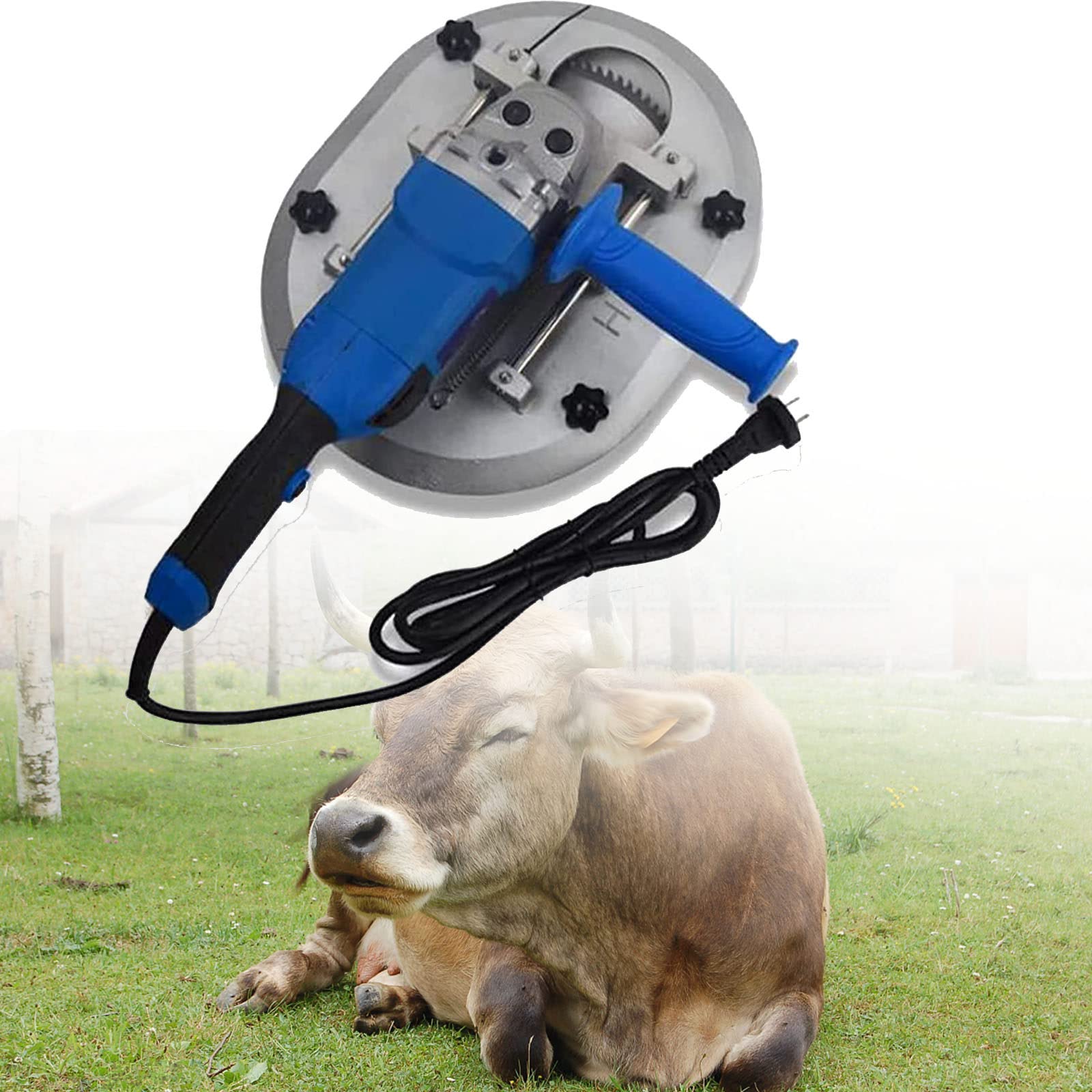 Electric Dehorner for Cattle & Sheep - Painless & Bloodless Horn Removal Tool for Adult Cows & Bulls - High Temperature Resistant Livestock Equipment - Perfect for Farm, Ranch, and Veterinary Use